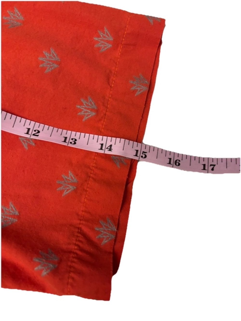prAna Men’s L Orange Geometric Button Up Shirt Hiking Outdoor - Picture 8 of 8